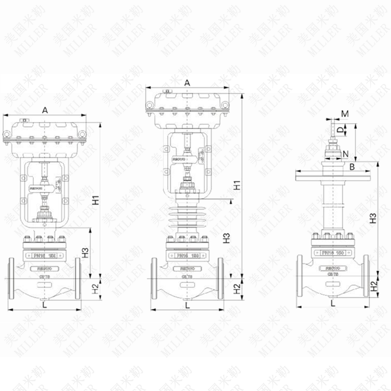 進口氣動薄膜調節閥(圖2)